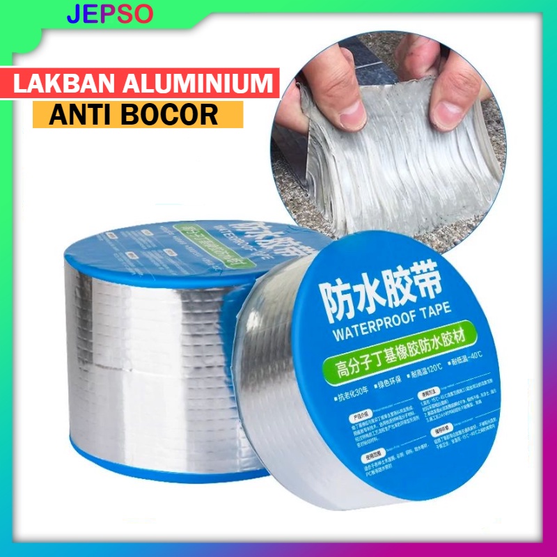 Lakban Alumunium Lakban Anti Bocor Anti Air Alumunium Foil Butyl Super Aluminium Foil Asphalt Tambal