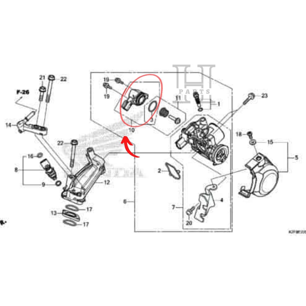 SELENOID SET GENIO BEAT K1A SCOOPY K2F VARIO 160 K2S 16480-K0J-N01 ASLI ORIGINAL AHM HGP HONDA