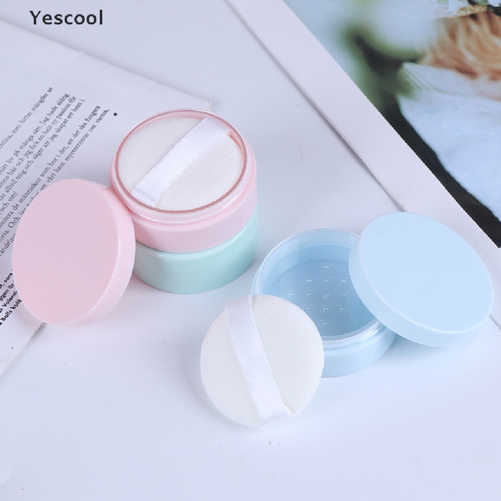 Yescool 50g Pot Longgar Kosong Dengan Saringan Wadah Jar Makeup Kosmetik Travel ID