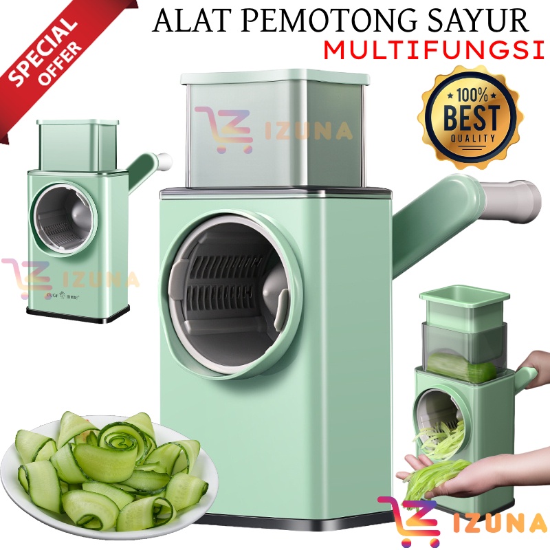 [IZUNA] VEGETABLE CUTTER / VEGETABLE SLICER MACHINE / ALAT PEMOTONG SAYURAN PARUTAN SERBAGUNA / ALAT PEMOTONG SAYUR DAN BUAH