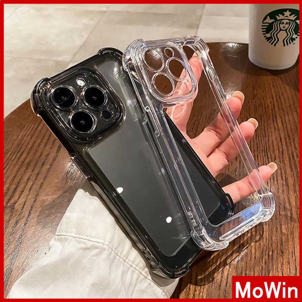 For iPhone 14 Pro Max iPhone Case Acrylic Hard Clear Case Plating Button Airbag Shockproof Camera Cover Protection Black Compatible with iPhone 13 Pro max 12 Pro Max 11 Pro Max