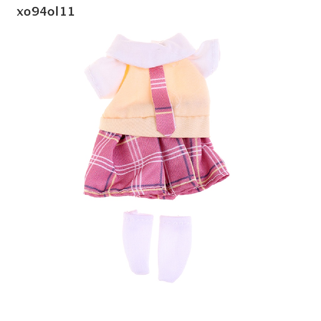 Xo Baju Set Untuk 16-17cm Doll Fashion Setelan 1per8 Doll Dressup Rok Baju Lucu OL