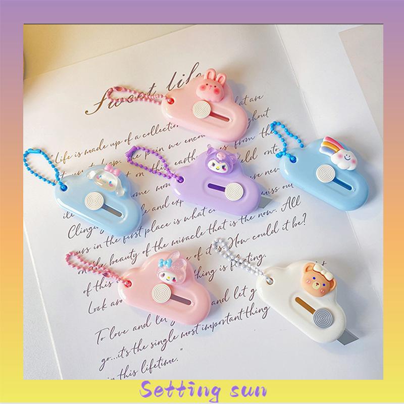 Pemotong Mini Lucu Alat Tulis Siswa Scrapbook Memo Memotong Kertas Pemotong Kertas Paket TN