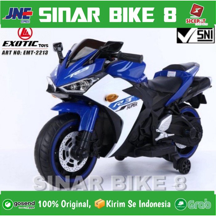 Motoran Aki EXOTIC EMT 2213 Ninja R3 Sport Mainan Anak