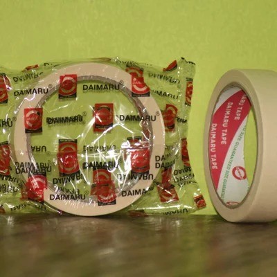 

SALE LAKBAN KERTAS DAIMARU / ISOLASI / LEM / MASKING TAPE 1" Termurah