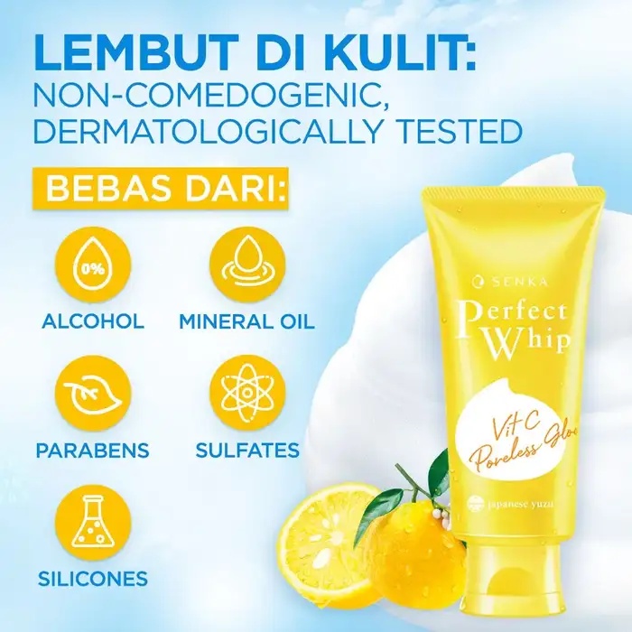 Senka Perfect Whip Vit C Poreles Glow