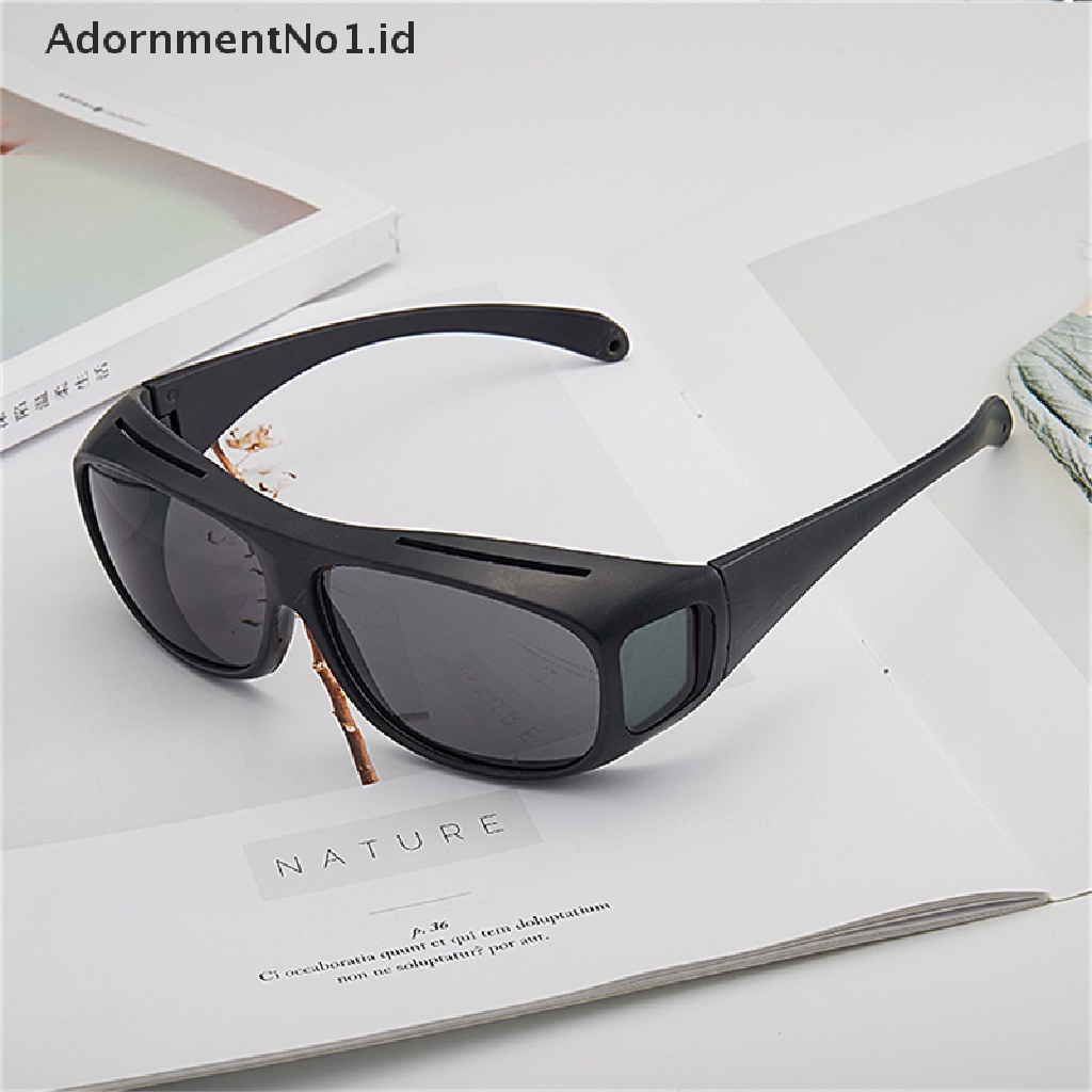 [AdornmentNo1] Kacamata Night-Vision Pelindung Gears Sunglasses Anti Silau Kacamata Mengemudi Mobil [ID]