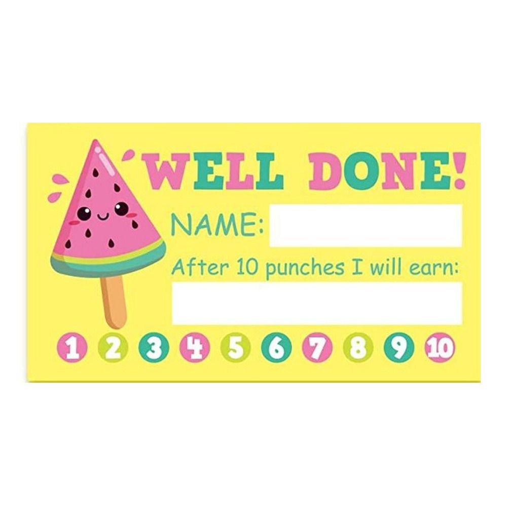 Lanfy Classroom Reward Card Cute Card Novelty Kartun Hadiah Anak Keluarga Permainan Keberuntungan Siswa Bermotivariasi Alat Bantu Belajar Anak Usia Dini Diy Mendorong Puji Stiker