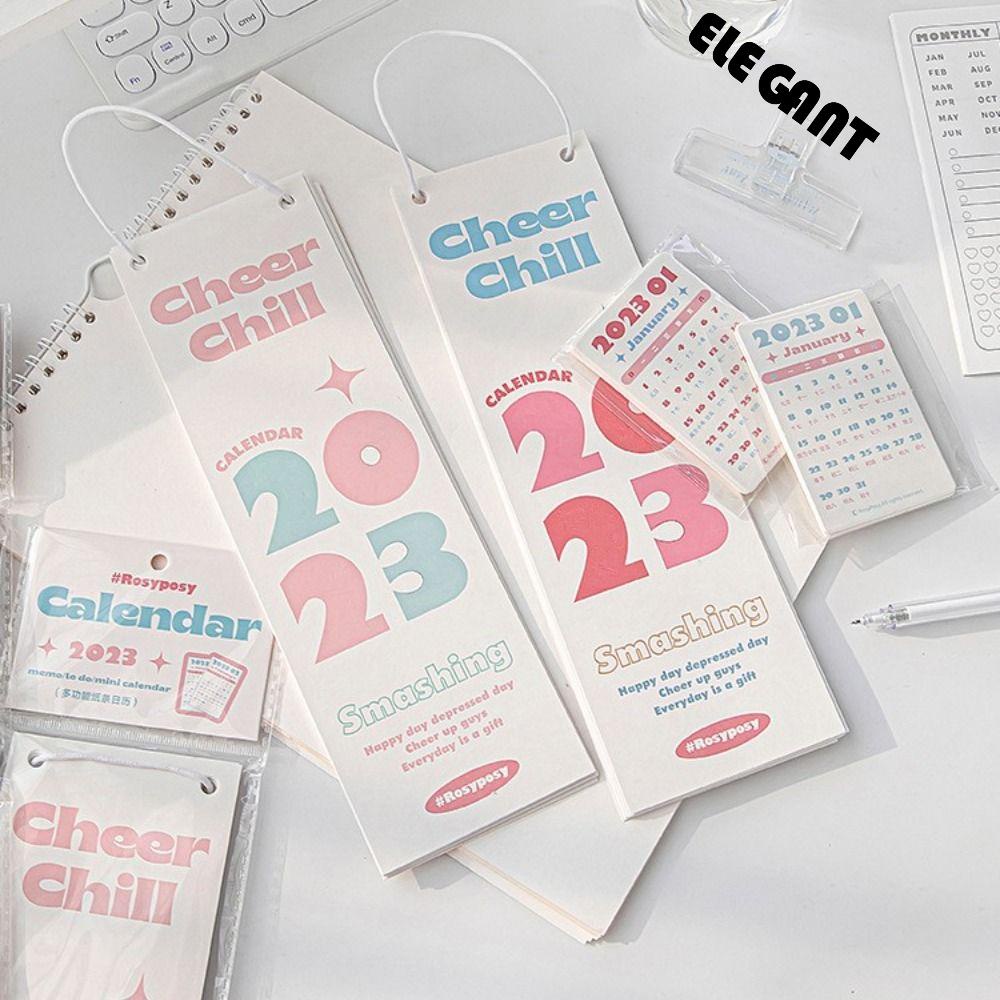 [Elegan] Kalender 2023kalender Kreatif Simple Halaman Kantor Turn Good Luck Jadwal Planner Perencana Jadwal