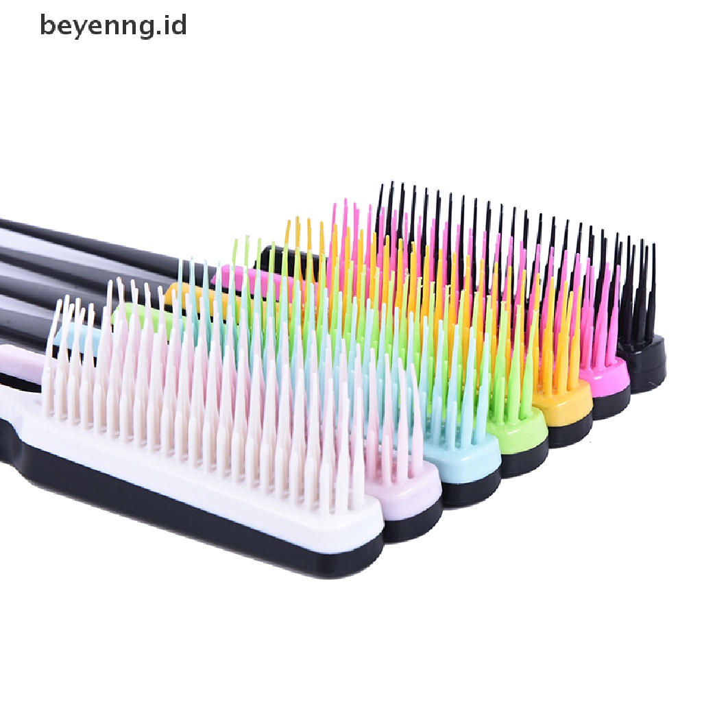 Beyen Pro Salon Hairdressing Menggoda Punggung Sikat Sisir Rambut Slim Line Styling Tools ID