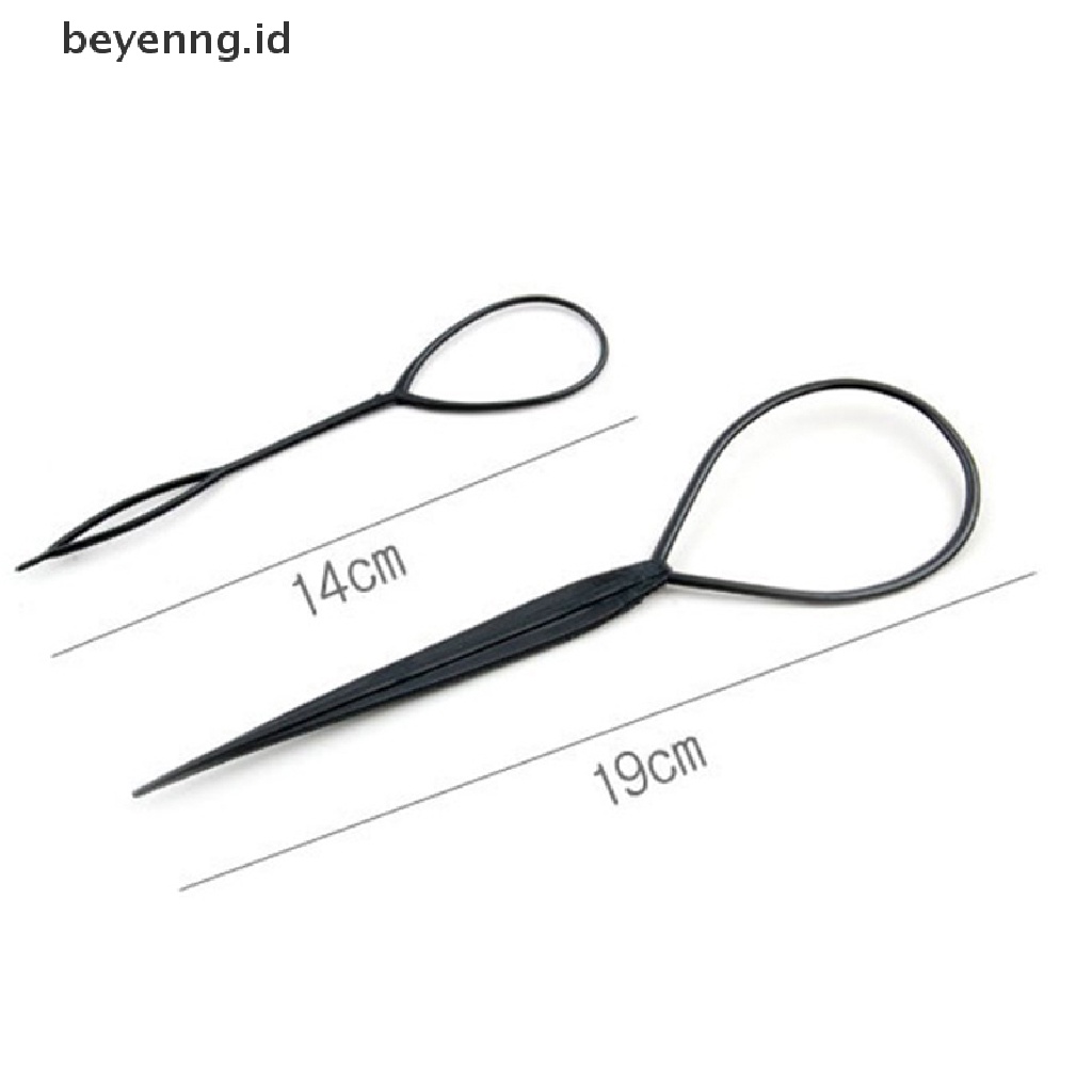 Beyen 2Pcs/Set Alat Styling Rambut Klip Bun Maker Hair Twist Kepang Ponytail Aksesoris ID