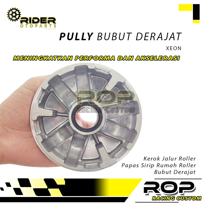 Upgrade Rumah Roller Racing Set Pully Xeon Bubut Derajat