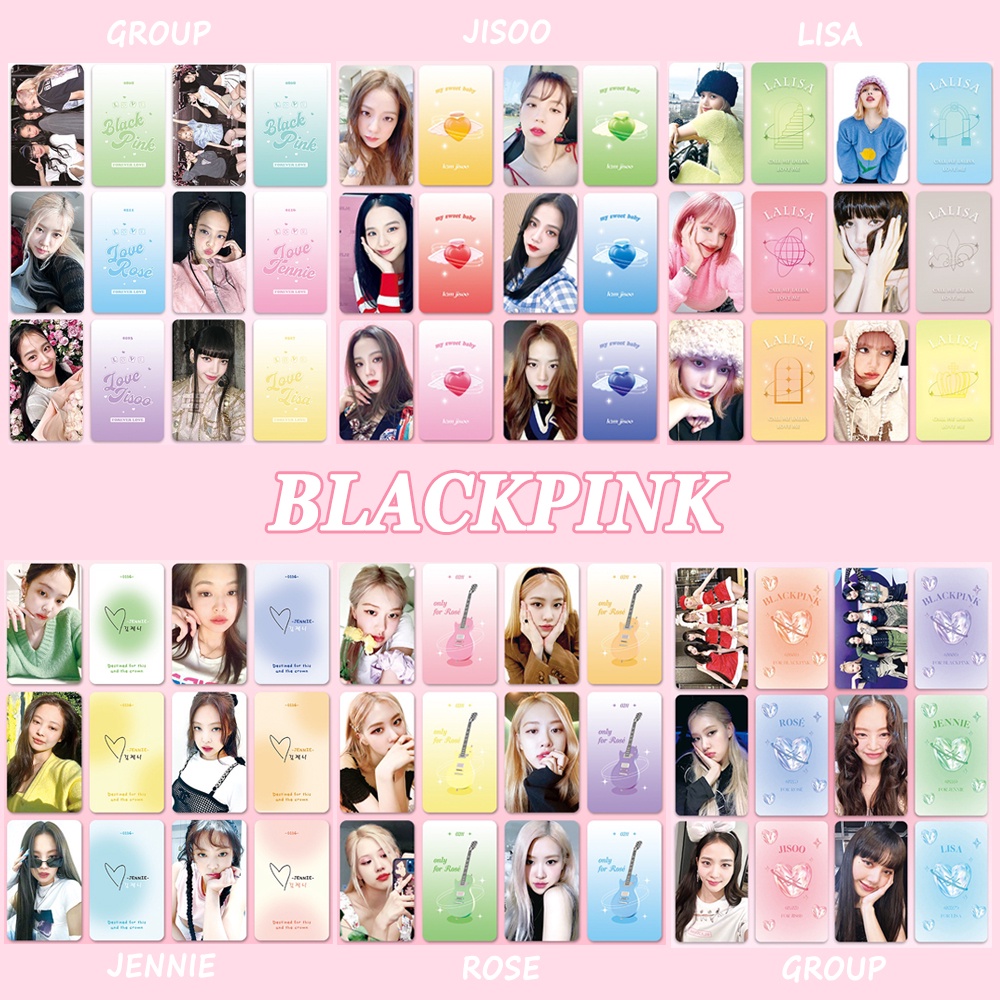 6pcs KPOP BP Blackpink Photocard Idol Personal Card BP ROSE JISOO LISA JENNIE Album Lomo Card Koleksi HD Untuk Blink Blackpink