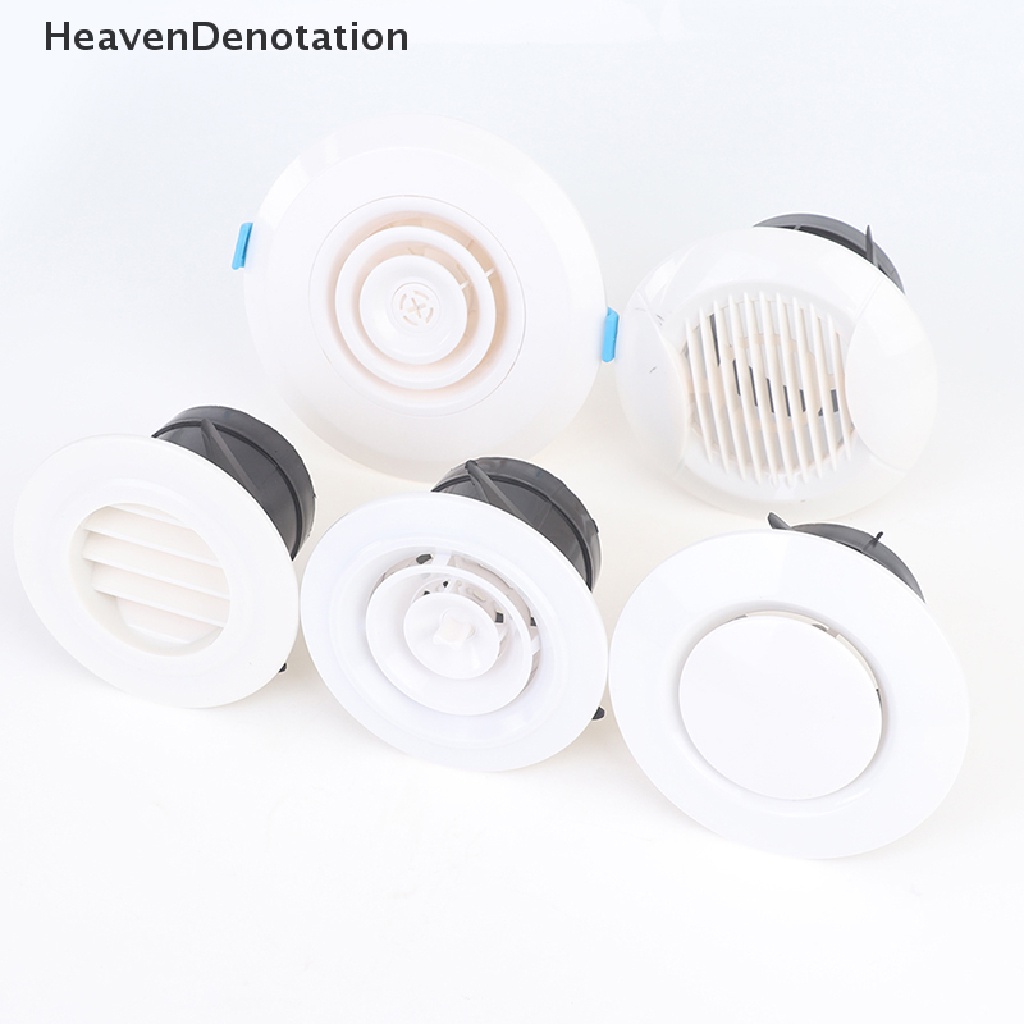 [HeavenDenotation] 1pc Penutup Ventilasi Udara Bulat Ducg Plafon Dinding Lubang ABS Kisi Ventilasi Udara HDV