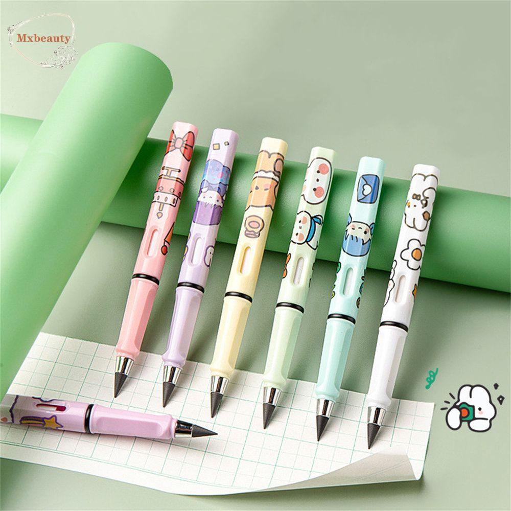 Mxbeauty Pensil Abadi Anak Alat Tulis Reusable Tulis Siswa 0.5mm Pensil Tanpa Batas