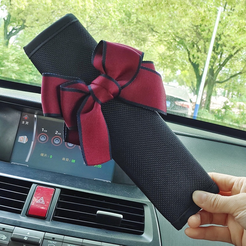 Cover Bahu Sabuk Pengaman Mobil, Cover Pelindung Sabuk Pengaman Kupu-Kupu Kreatif Interior