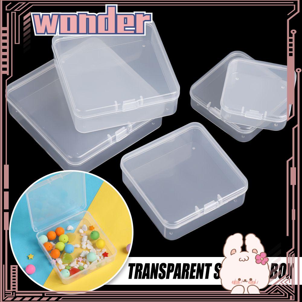 Wonder Kotak Penyimpanan Transparan Plastik Alat Pancing Aksesoris Square Barang Kecil Case