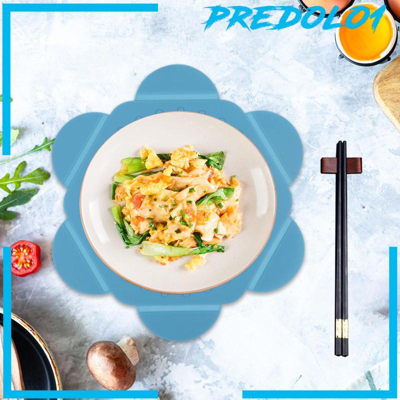 [Predolo1] Alas Silikon Non Slip Hot Pot Holder Microwave Mat Untuk Loyang Oven