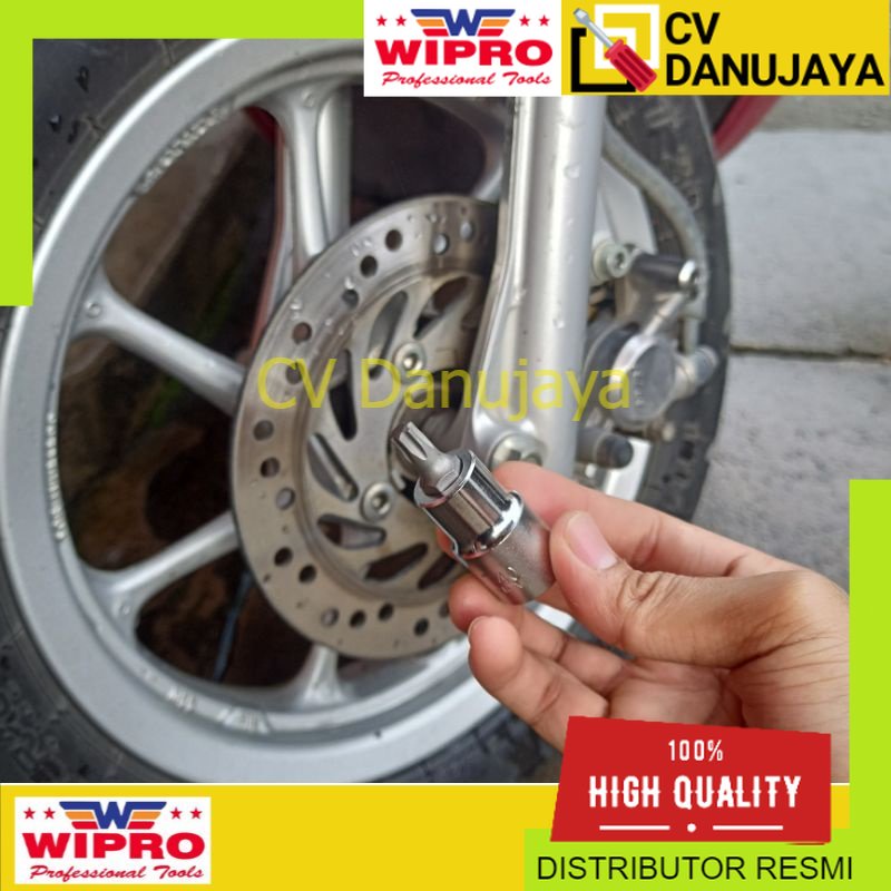 WIPRO Kunci Kepala Babi Sok Bintang T40 Untuk Motor Cakram Honda | L Bintang T 40