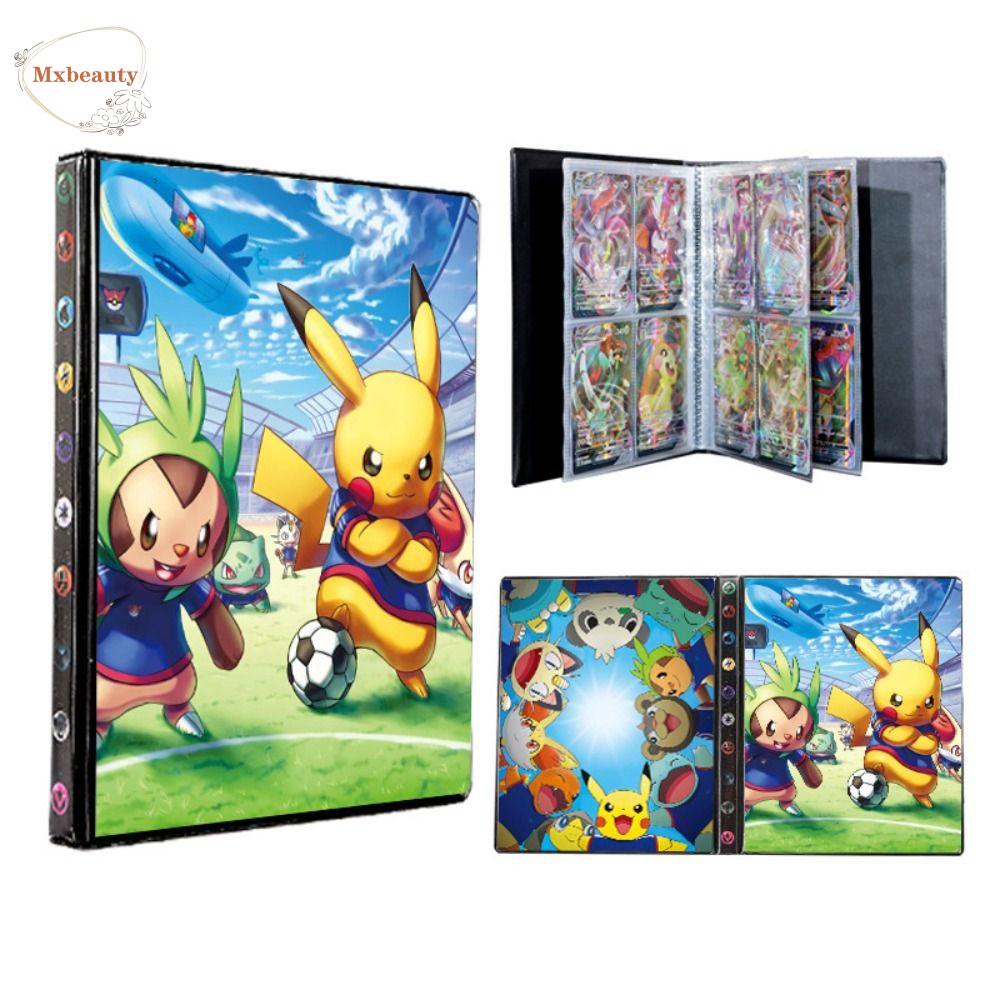 Mxbeauty Pocket Elf Collection Book Hadiah Natal Kawaii Card Collectors Book 240Pcs Pocket Game Cards Buku Kartu Holder Photocards Collect Pokmon Cards Book