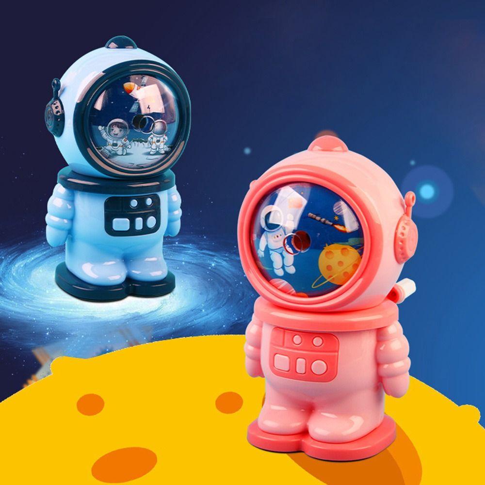 Suyo Astronot Pensil Sharpener Kreatif Kartun Siswa Otomatis Pencil Sharpener