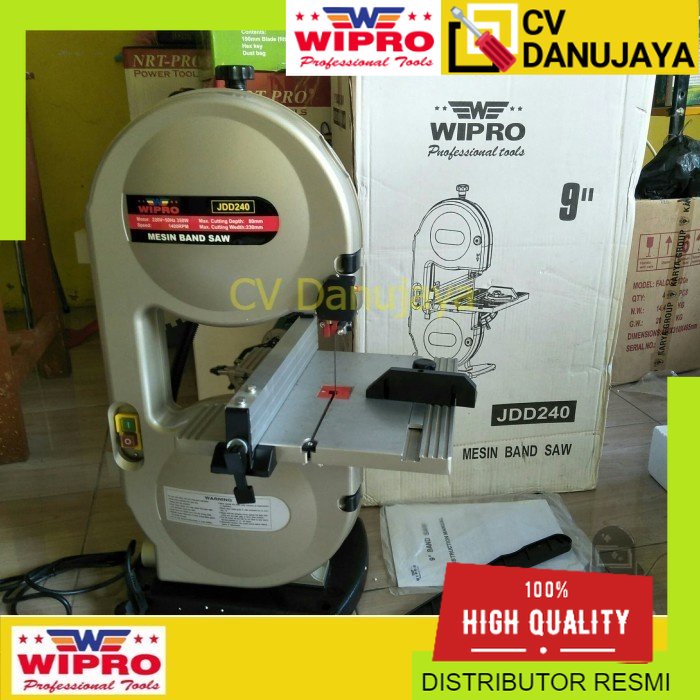 Mesin gergaji band saw / bandsaw 9" (with lamp) Wipro JDD 240 JDD240