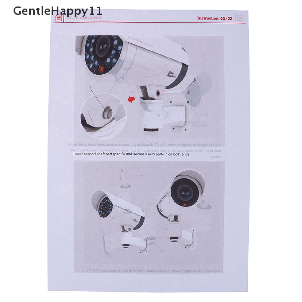 Gentlehappy 1:1model Kertas Fake Security Dummy Kamera Pengintai Security Model Puzzles id