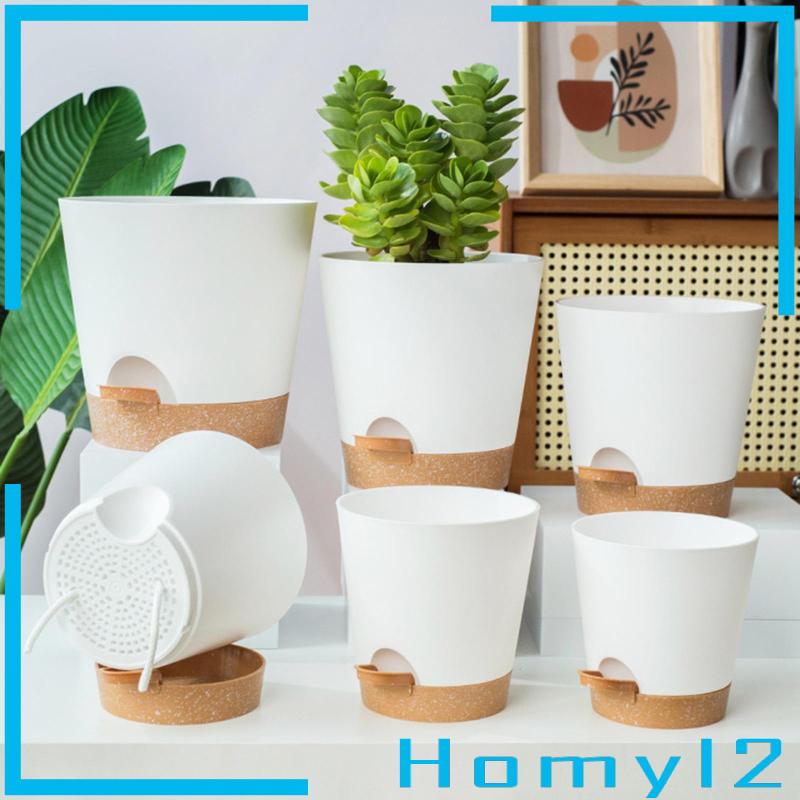 [HOMYL2] 6buah Planter Self Watering Dengan Lubang Drainase Pembibitan