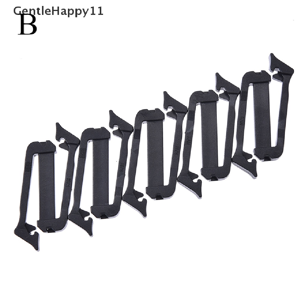 Gentlehappy 5x molle webbing buckle strap belt end clip adjust keeper Aksesoris Ransel id