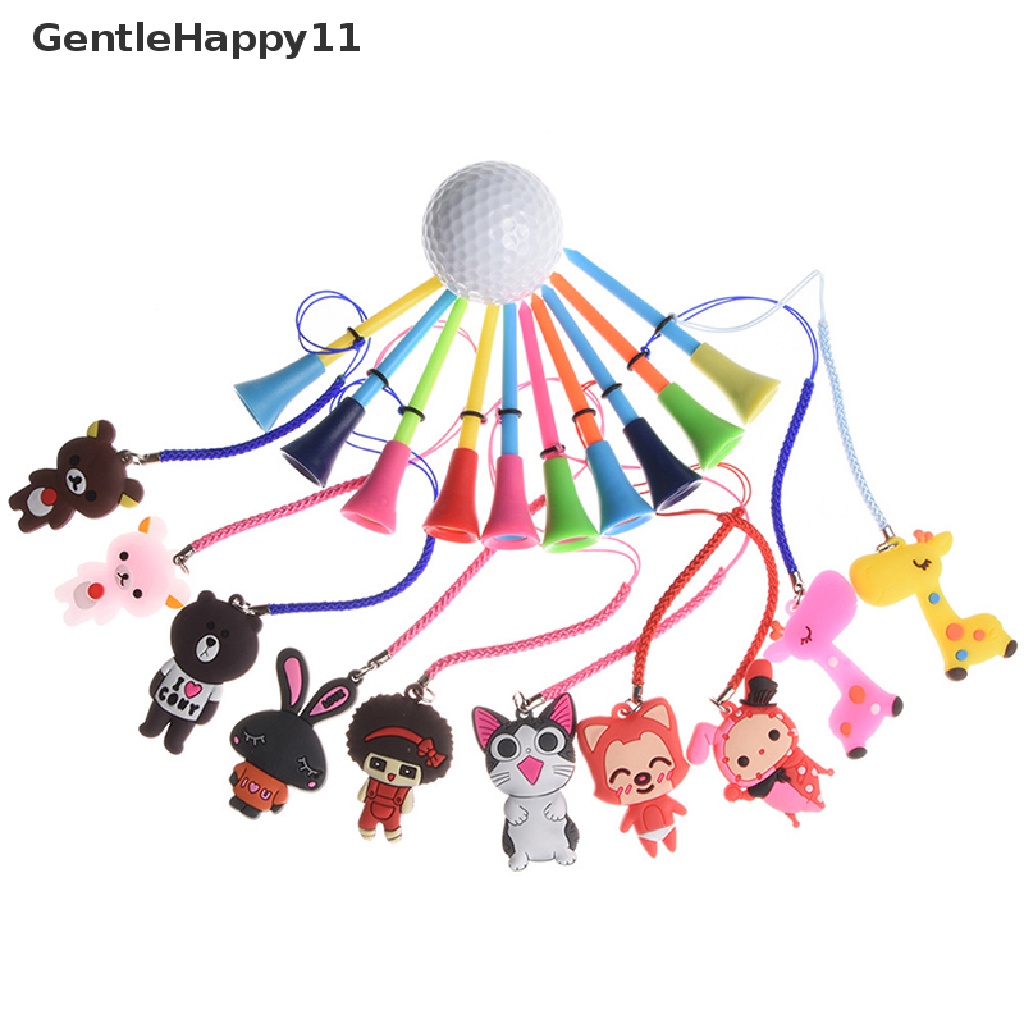 Gentlehappy 1Pc Rubber golf Tees Plastik golf Duduk Mencegah Kerontokan Dudukan Bola Dan Tali Kepang id