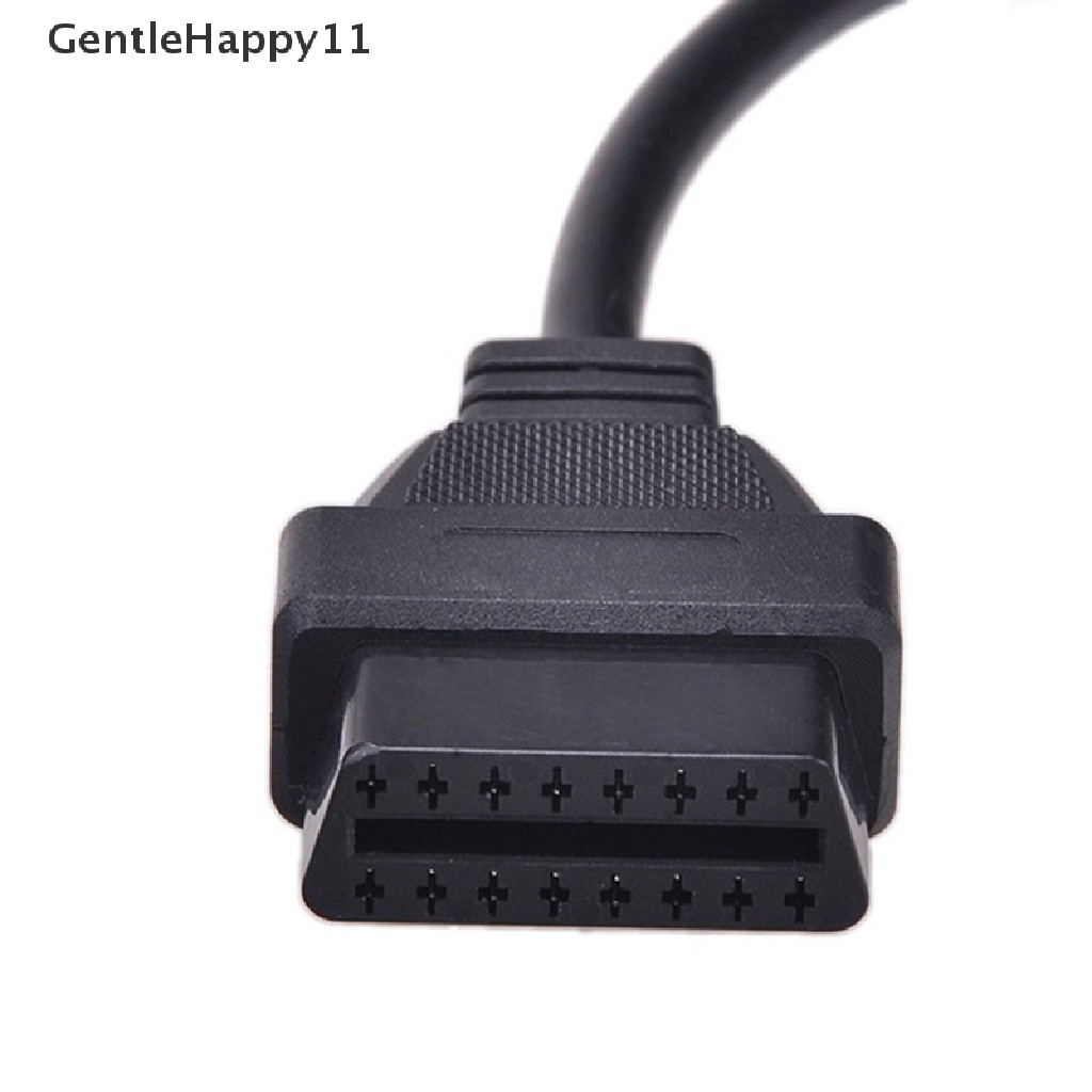 Gentlehappy OBD OBD-II 16pin Female Extension Connector Untuk Buka Pasang Kawat Kabel Diagnostik id