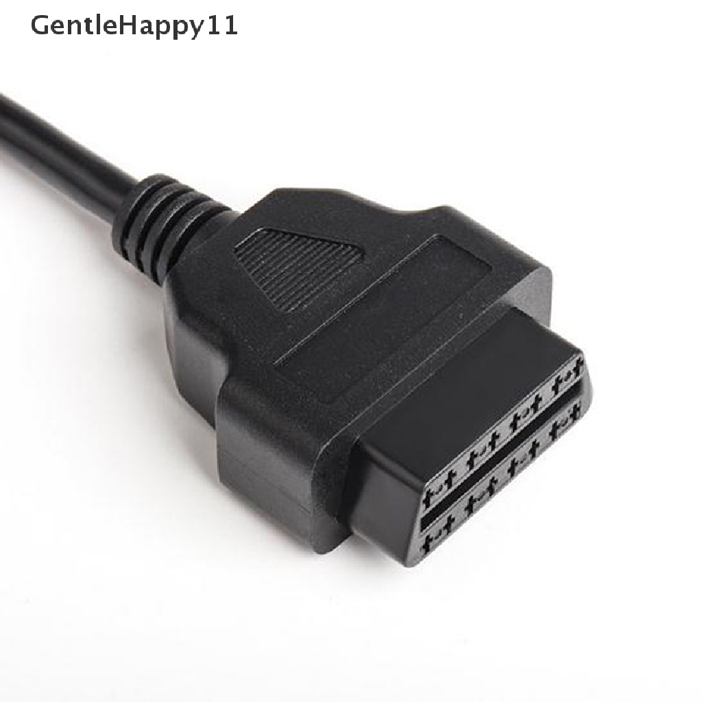 Gentlehappy OBD OBD-II 16pin Female Extension Connector Untuk Buka Pasang Kawat Kabel Diagnostik id