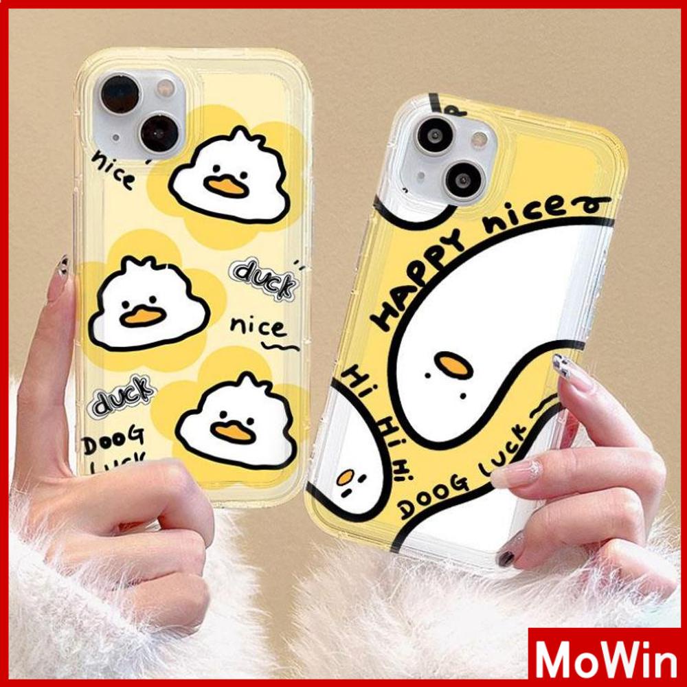 For iPhone 14 Pro Max iPhone Case Clear Case TPU Soft Case Airbag Shockproof Protection Camera Cute Duck Compatible with iPhone 13 Pro Max iPhone 12 Pro Max 11 7Plus 6Plus XR xs