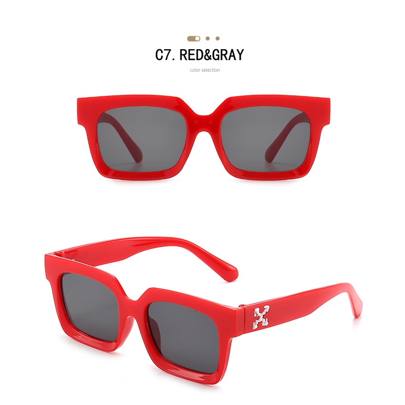 [Gratis Ongkir] Retro Permen Warna Korea Fashion Kacamata Wanita Bingkai Persegi Anti Radiasi Murah Hitam Eyeglasses UV400