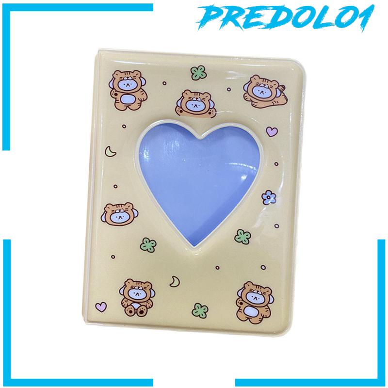 [Predolo1] Album Foto 3inch Photocard Sleeves Love Heart Photocard Holder Book