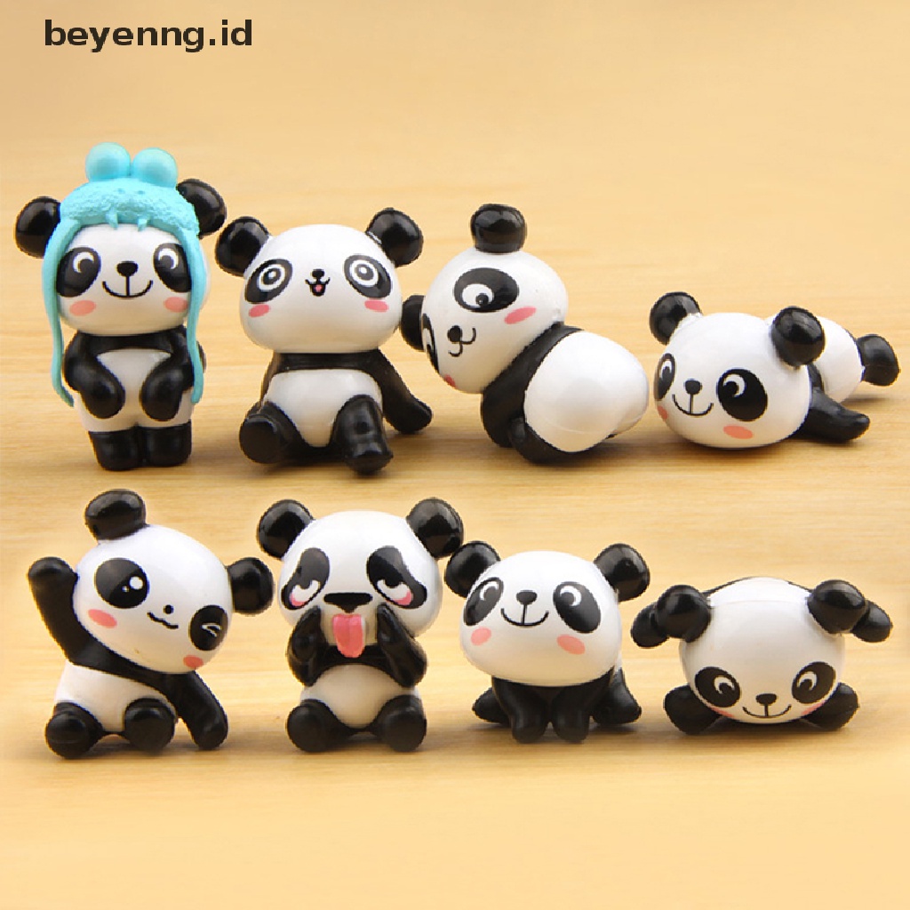 Beyen 8pcs/lot Panda Lucu Dekorasi Pernikahan DIY Pesta Rumah Kamar Meja Taman Decor ID