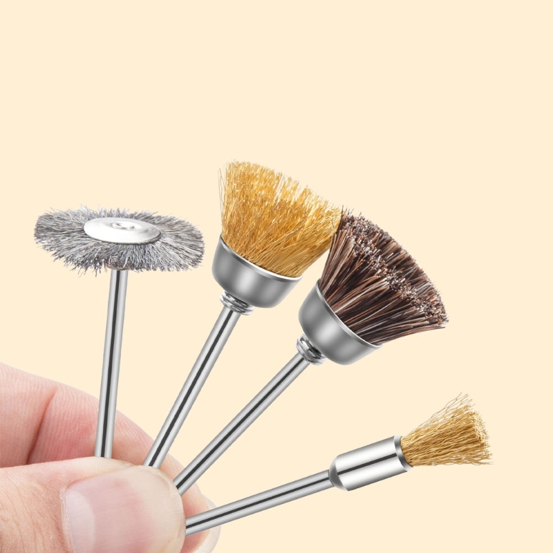Siy Kuas Pembersih Mata Bor Nail Art Kawat Tembaga Clean Brush Kepala Bor Kuku Clean Brush Nail Art Tools Untuk Nail Salo