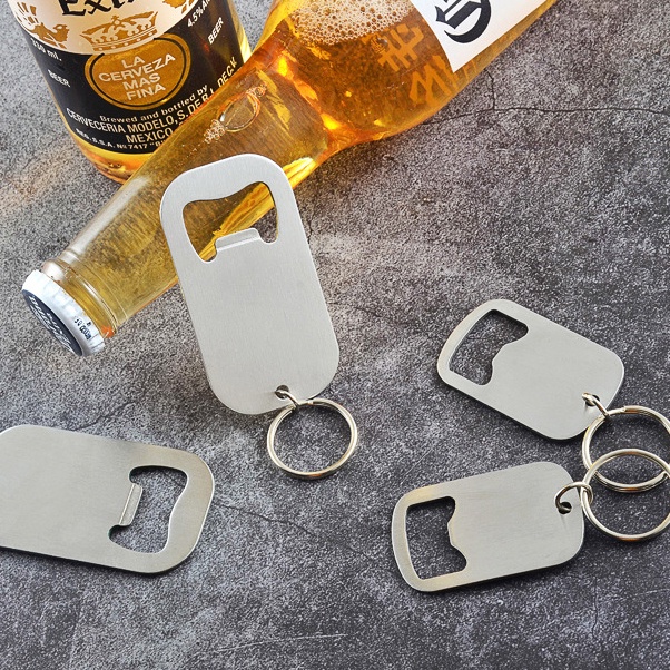 [HOT Sale] Pembuka Bir Gantungan Kunci Portabel Untuk Gantungan Kunci Mobil, Tas Stainless Steel Gantungan Kunci Aksesoris Kreatif Pria Wanita Klasik Pembuka Botol Key Ring Keychain Dekorasi Liontin