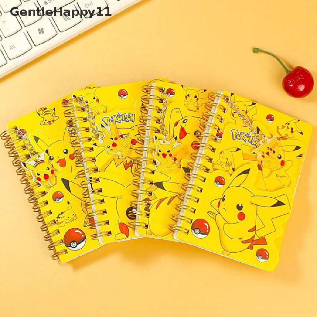 Gentlehappy Pokemon Pikachu Pasir Apung Botol Lucu 3D Notebook Portable Perlengkapan Sekolah Hadiah id