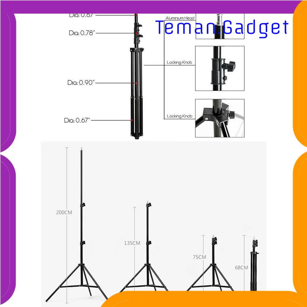TG - KMR TaffSTUDIO Payung Soft Umbrella Fotografi Studio 84cm+Bohlam 45W - P90L