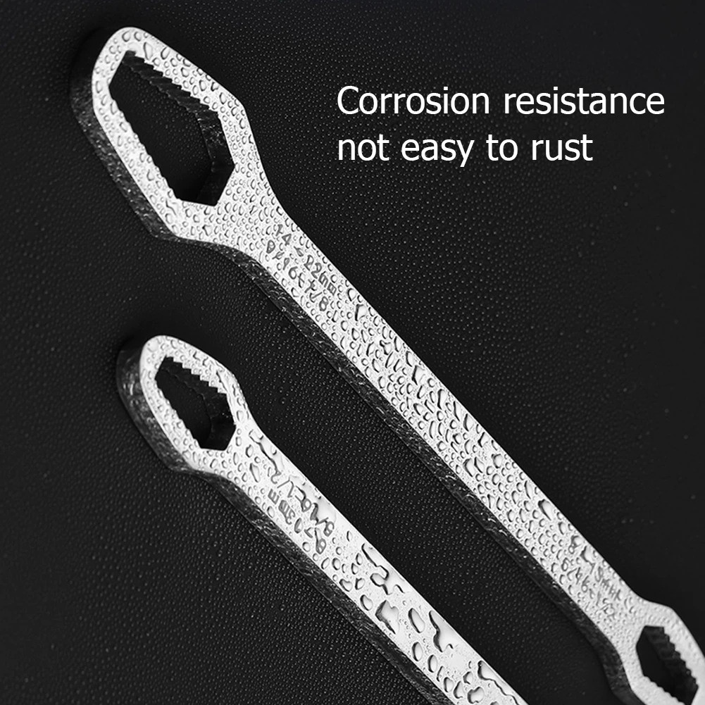 Alloet Kunci Pas Double-Head Key Wrench Ratchet Spanner - RL215 - Black