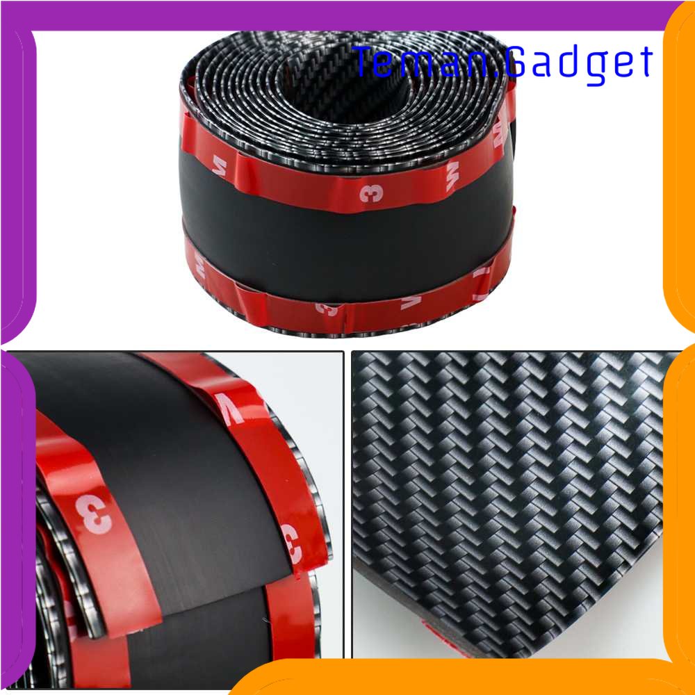 TG - OTO Stiker Vinyl Mobil Carbon Fiber Rubber Strip Bumper Guard 5 x 250 cm - C38404