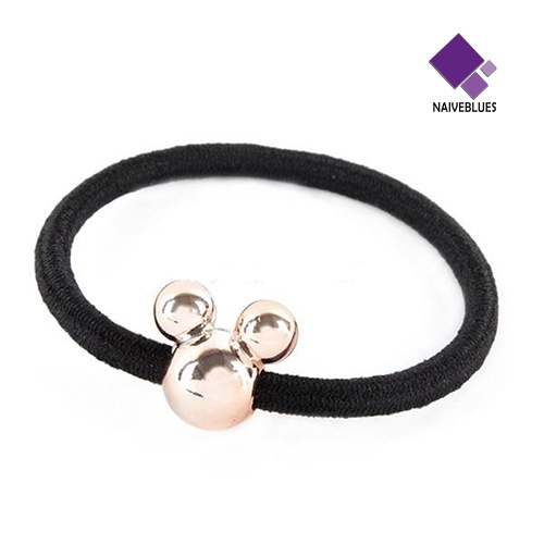 &lt; Naiveblues &gt; 10Pcs Gadis Lovely Manik Karet Elastis Tali Rambut Scrunchie Ponytail