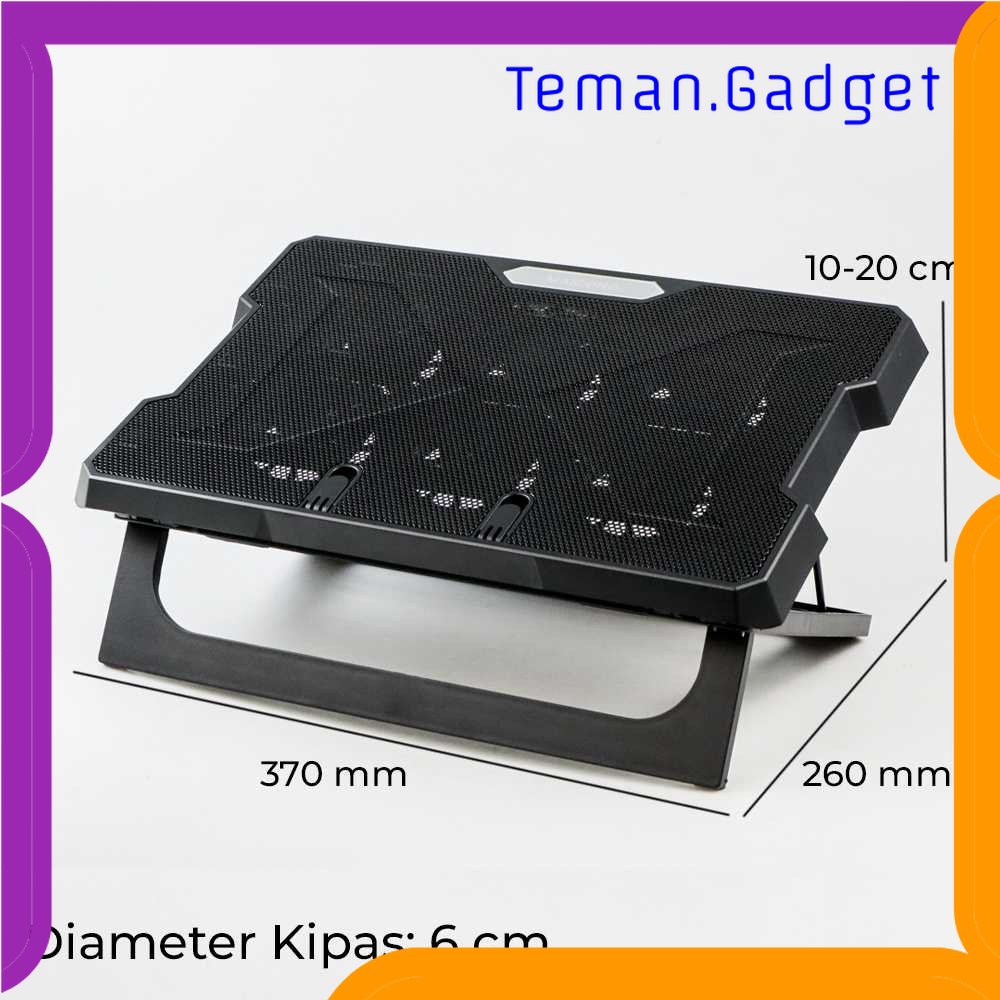 TG - KMP MAICONG Notebook Cooling Pad Laptop Cooler Base 6 Fan - CR169