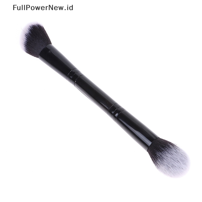 Power Double Head Makeup Brushes Face Contour Brush Alat Makeup Brush Blush Rambut Lembut ID