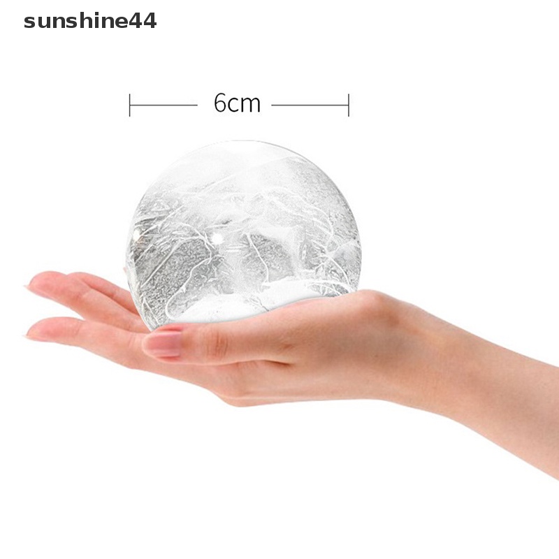 Sunshine 1PC Cetakan Ice Ball Maker Tutup Silikon Bulat Sphere Cube Untuk Cocktail Whiskey ID