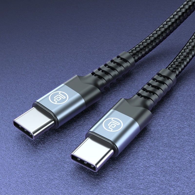 Vivi Kabel USB C to USB C Extra-Panjang PD 60W Tipe C Ke Tipe C Cable Fast Charge Braided Nylon USB C to USB C Charging Cor