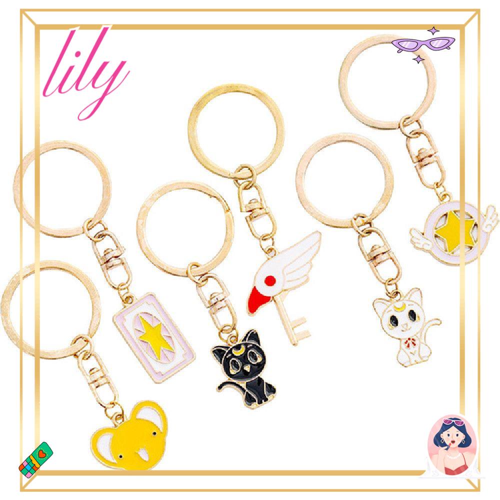 Lily Key Cartoons Aksesoris Liontin Gantungan Kunci