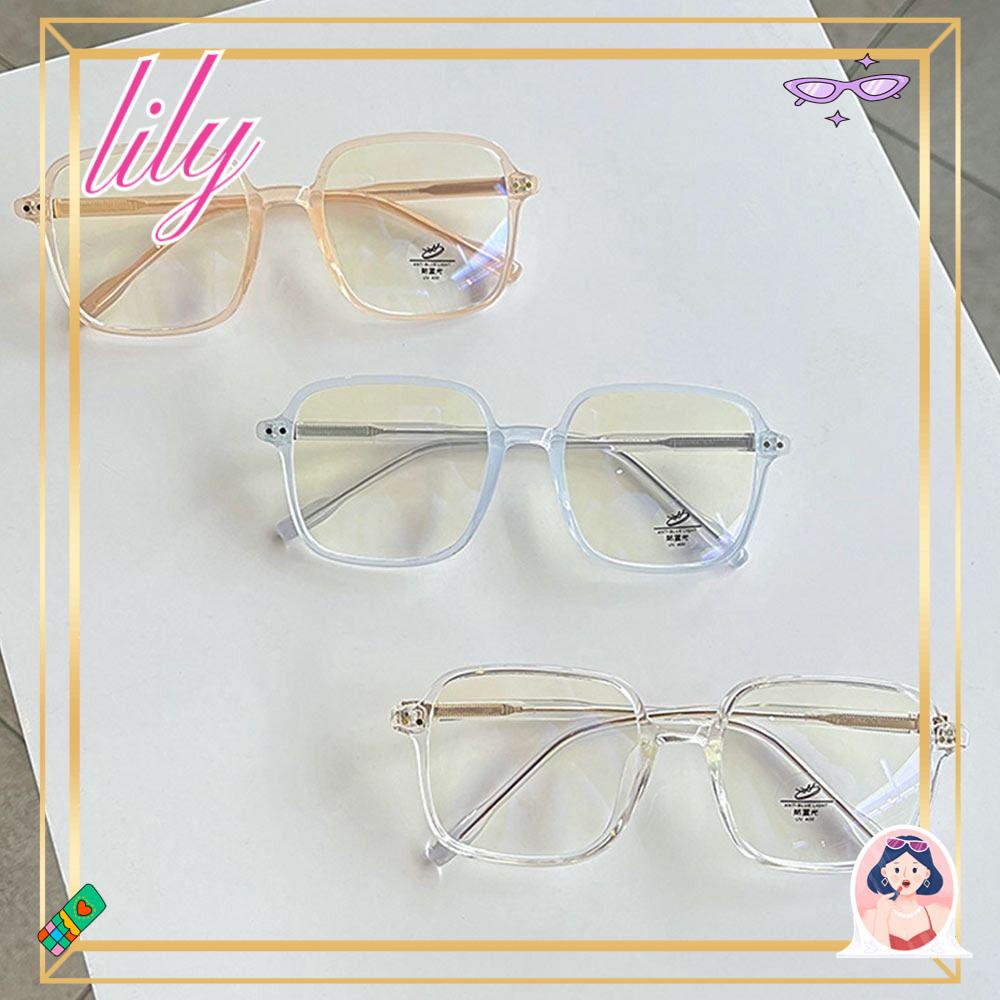 Lily Kacamata Anti-Cahaya Biru Pria Wanita Tahan Lama Pelindung Mata Ultra Ringan Frame