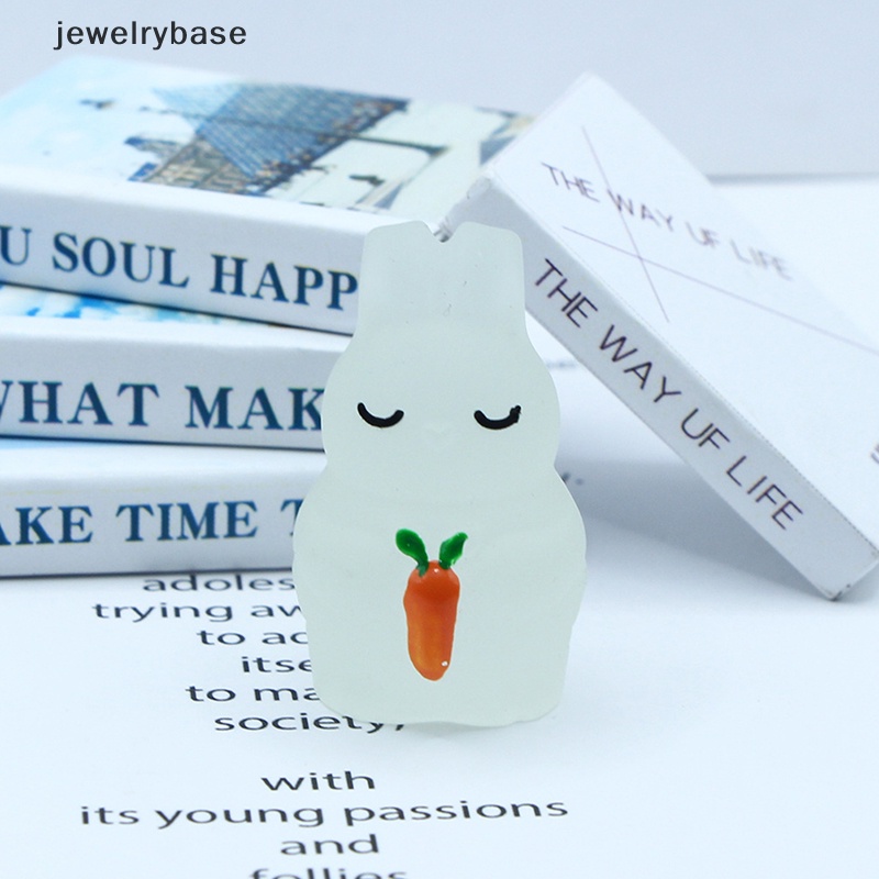 [jewelrybase] 1pc luminous cute rabbit Microlandscape Sukulen DIY Hias Butik